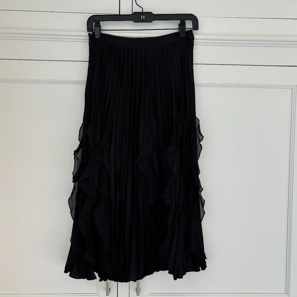 Haute Hippie Long Black Skirt